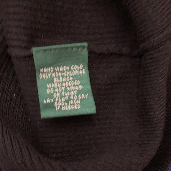 NWT Vintage Lauren Ralph Lauren Black Longsleeve Blouse Size XL - Picture 12 of 13